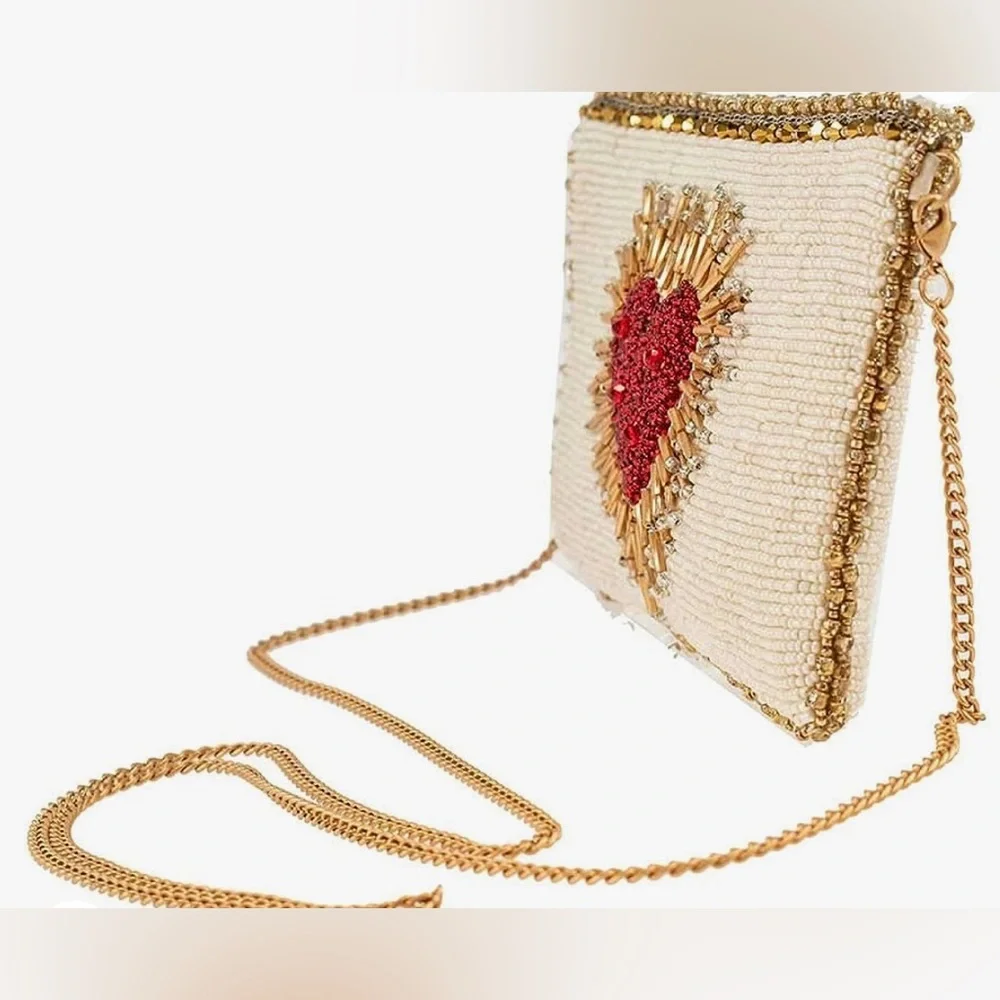 NWT Mary Frances Heart Burst Cell Phone Bag - Picture 5 of 6